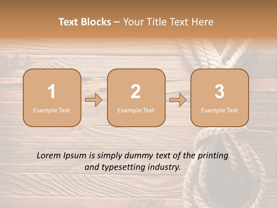 Twine Panel Plank PowerPoint Template