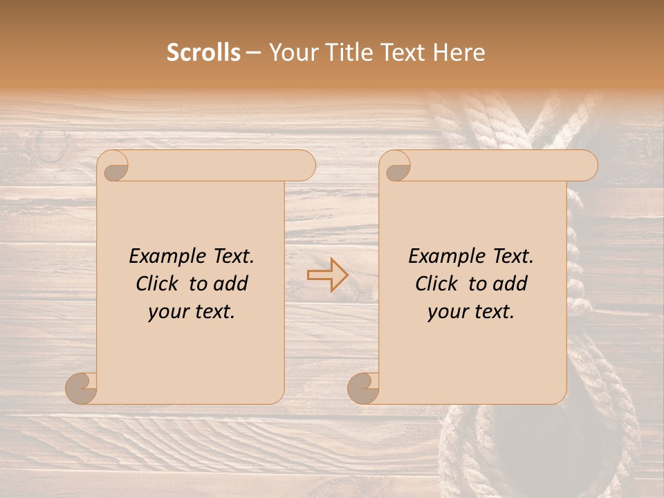 Twine Panel Plank PowerPoint Template