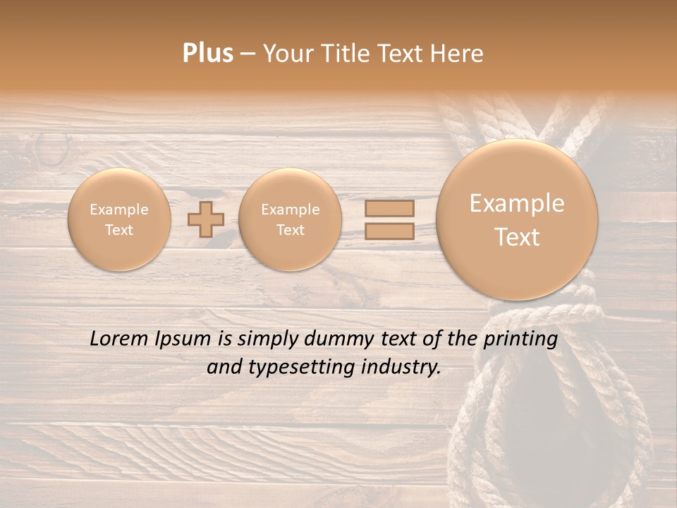 Twine Panel Plank PowerPoint Template