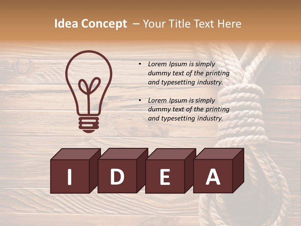 Twine Panel Plank PowerPoint Template