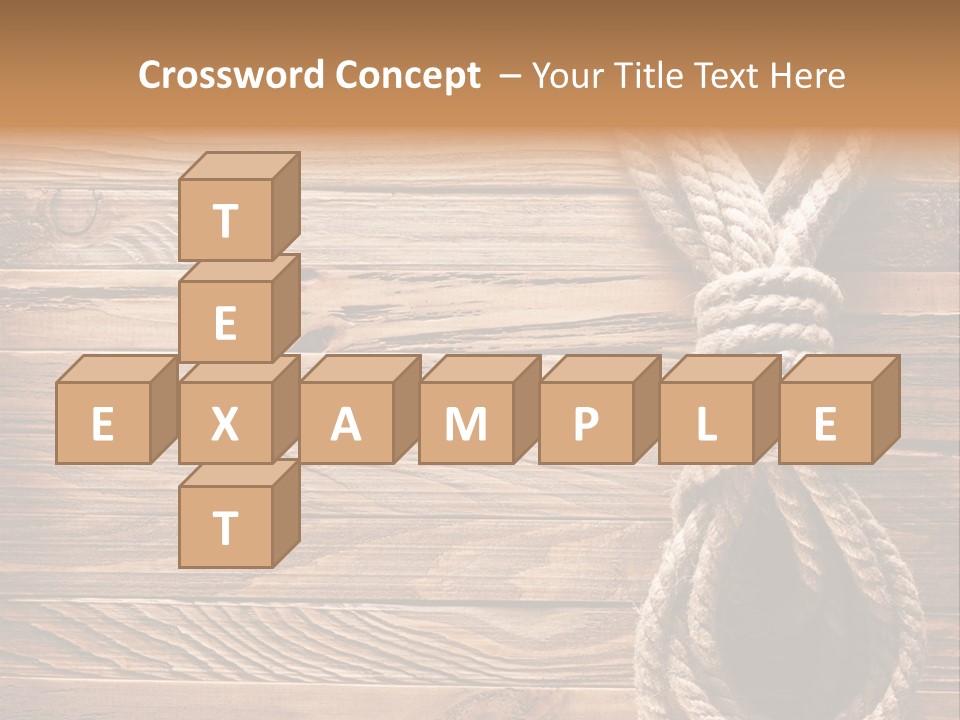 Twine Panel Plank PowerPoint Template