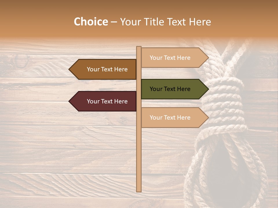 Twine Panel Plank PowerPoint Template