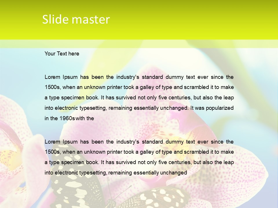 Wing Growth Environment PowerPoint Template