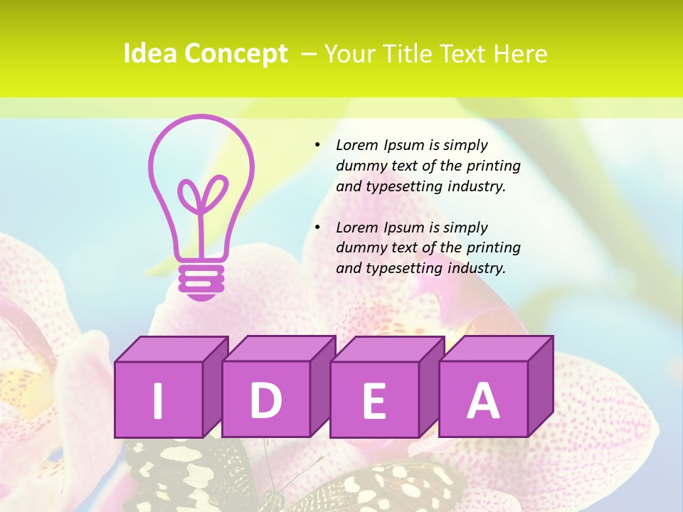 Wing Growth Environment PowerPoint Template