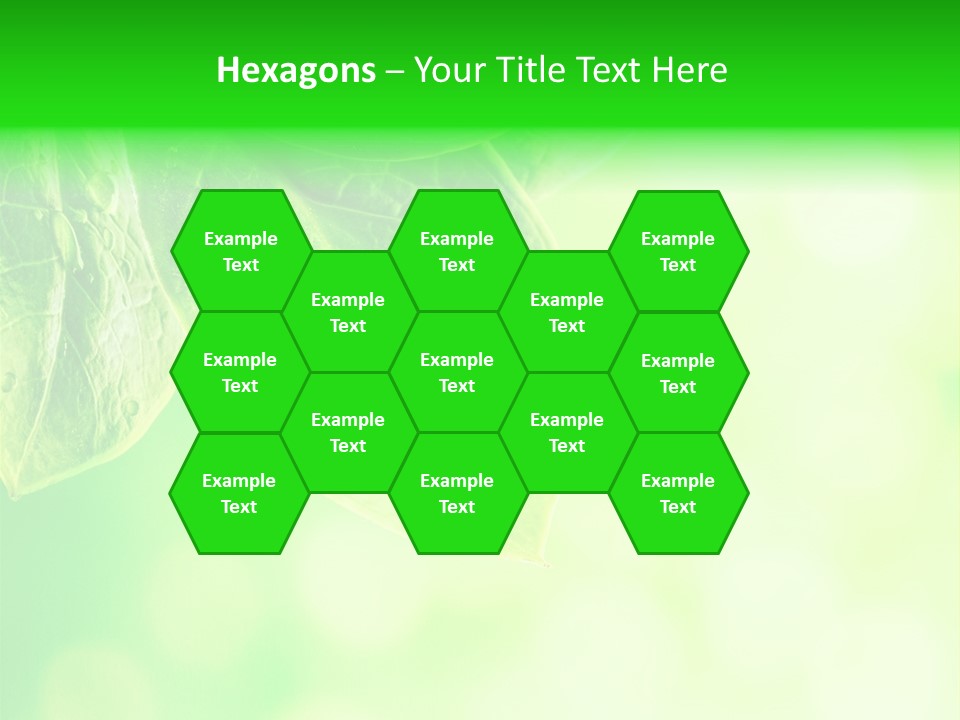 Green Foliage Close Up PowerPoint Template