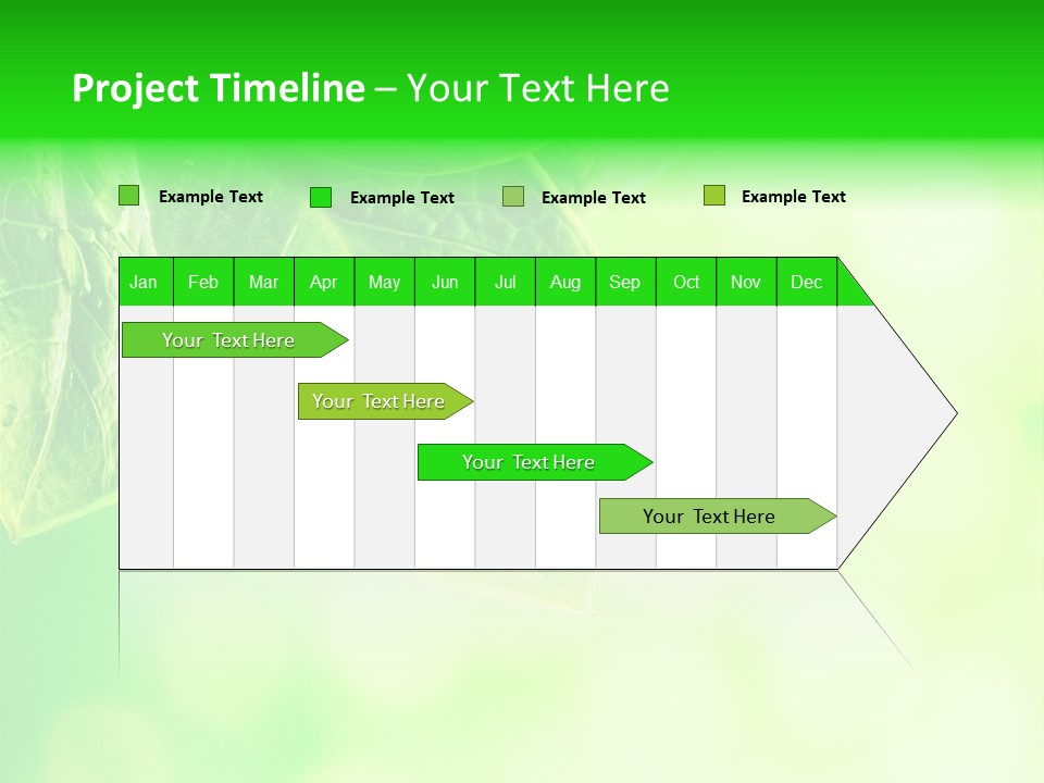 Green Foliage Close Up PowerPoint Template