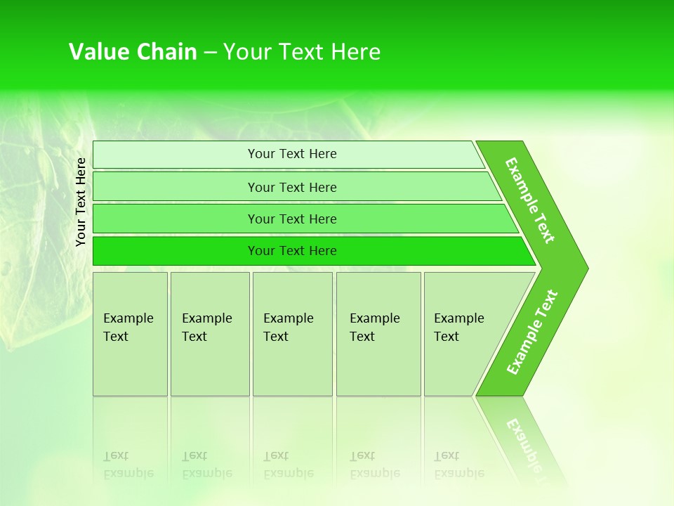 Green Foliage Close Up PowerPoint Template