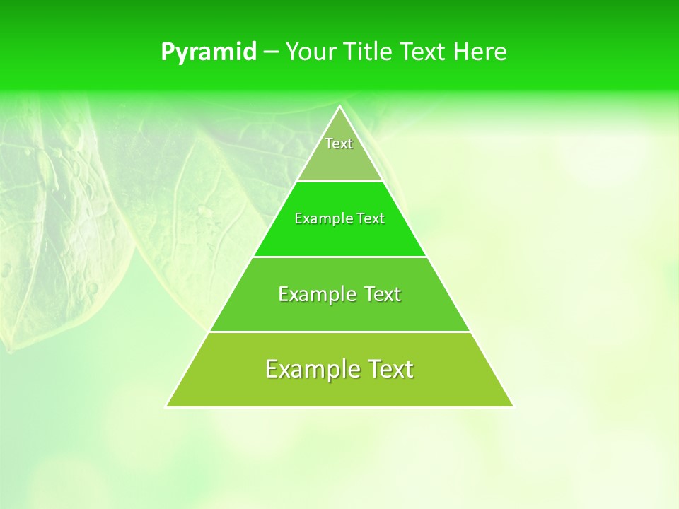 Green Foliage Close Up PowerPoint Template