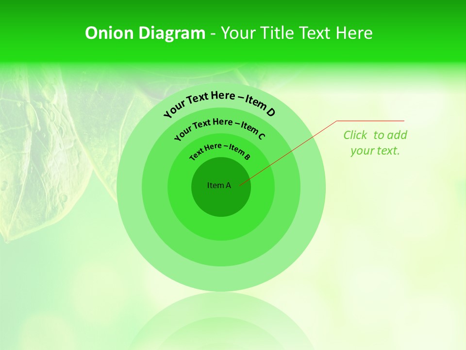 Green Foliage Close Up PowerPoint Template