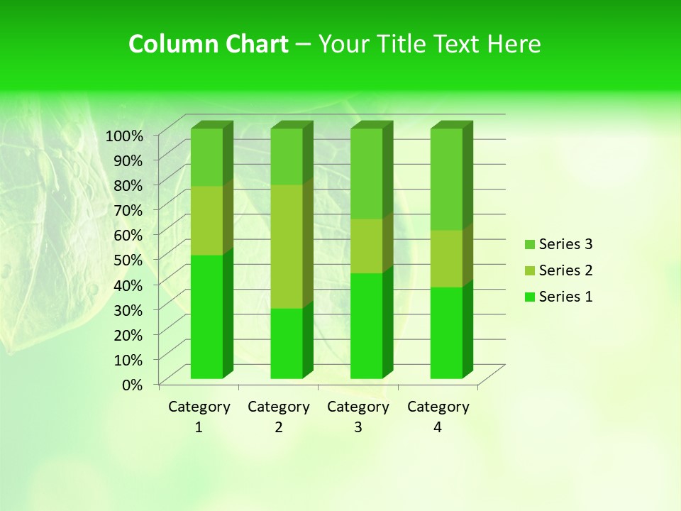 Green Foliage Close Up PowerPoint Template