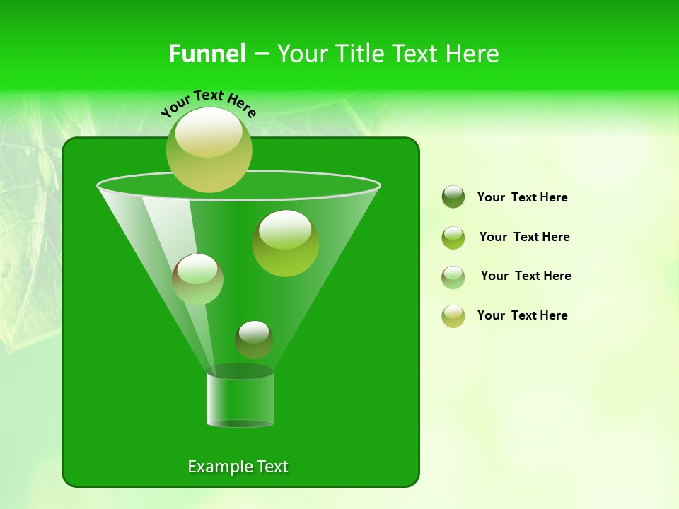 Green Foliage Close Up PowerPoint Template