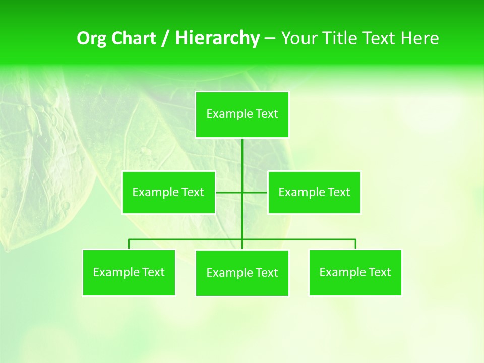 Green Foliage Close Up PowerPoint Template