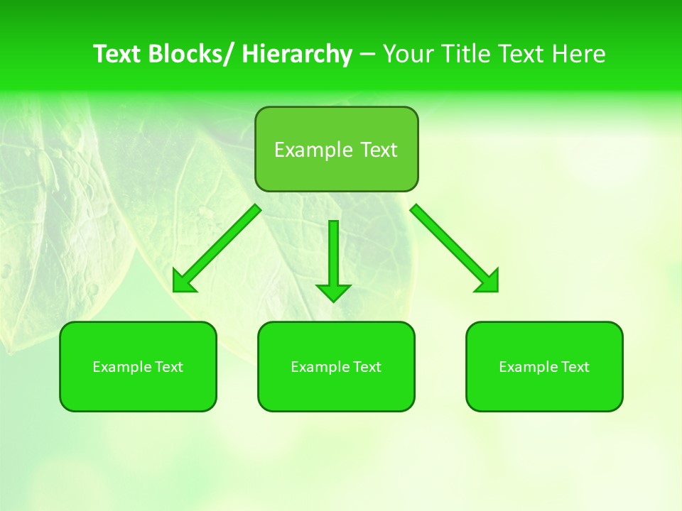 Green Foliage Close Up PowerPoint Template