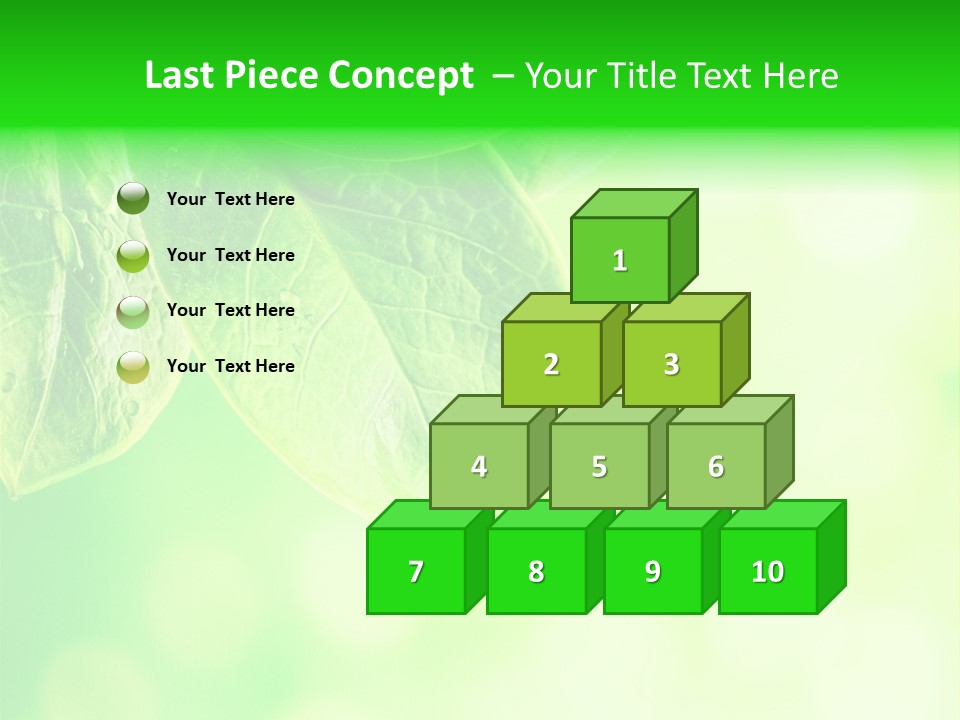 Green Foliage Close Up PowerPoint Template