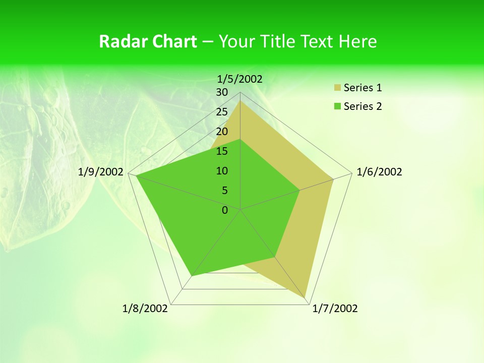 Green Foliage Close Up PowerPoint Template