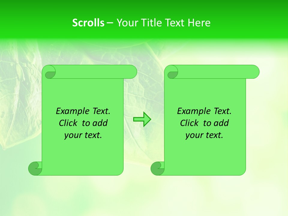 Green Foliage Close Up PowerPoint Template
