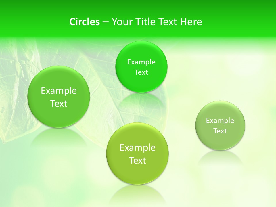 Green Foliage Close Up PowerPoint Template