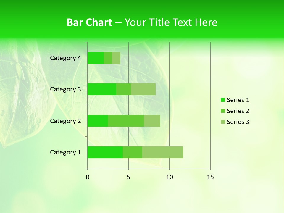 Green Foliage Close Up PowerPoint Template