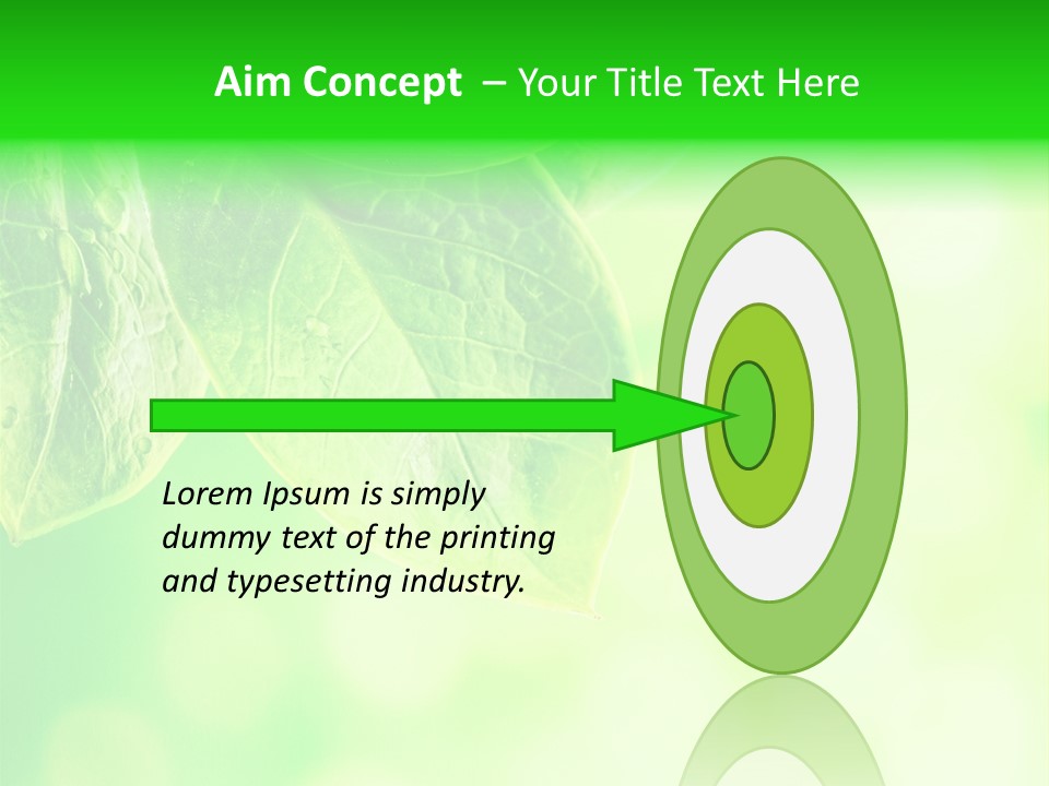 Green Foliage Close Up PowerPoint Template