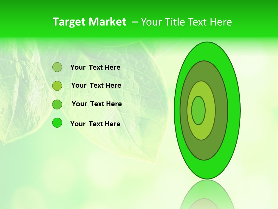Green Foliage Close Up PowerPoint Template