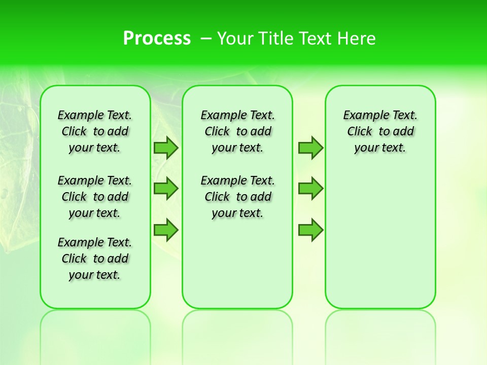 Green Foliage Close Up PowerPoint Template