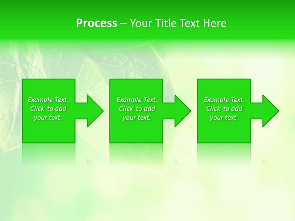 Green Foliage Close Up PowerPoint Template