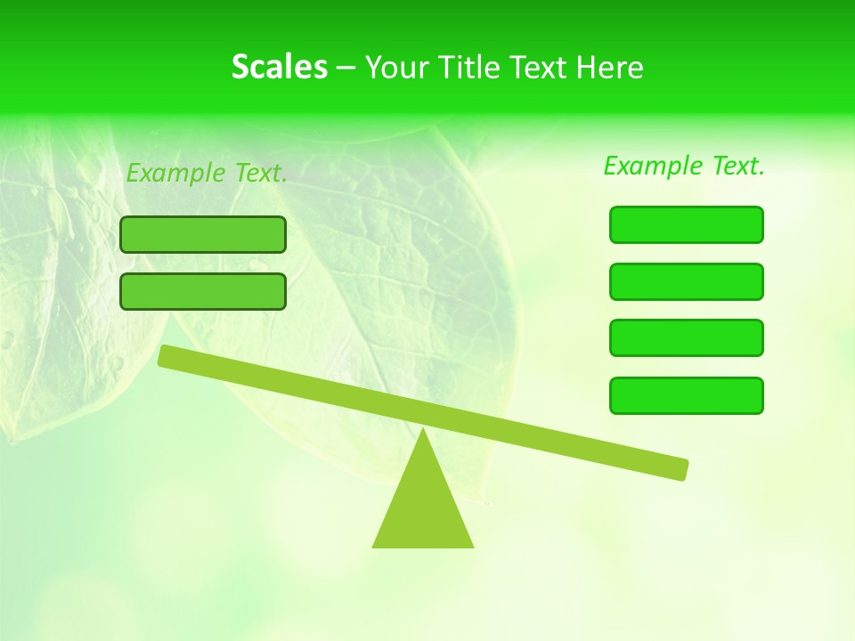 Green Foliage Close Up PowerPoint Template