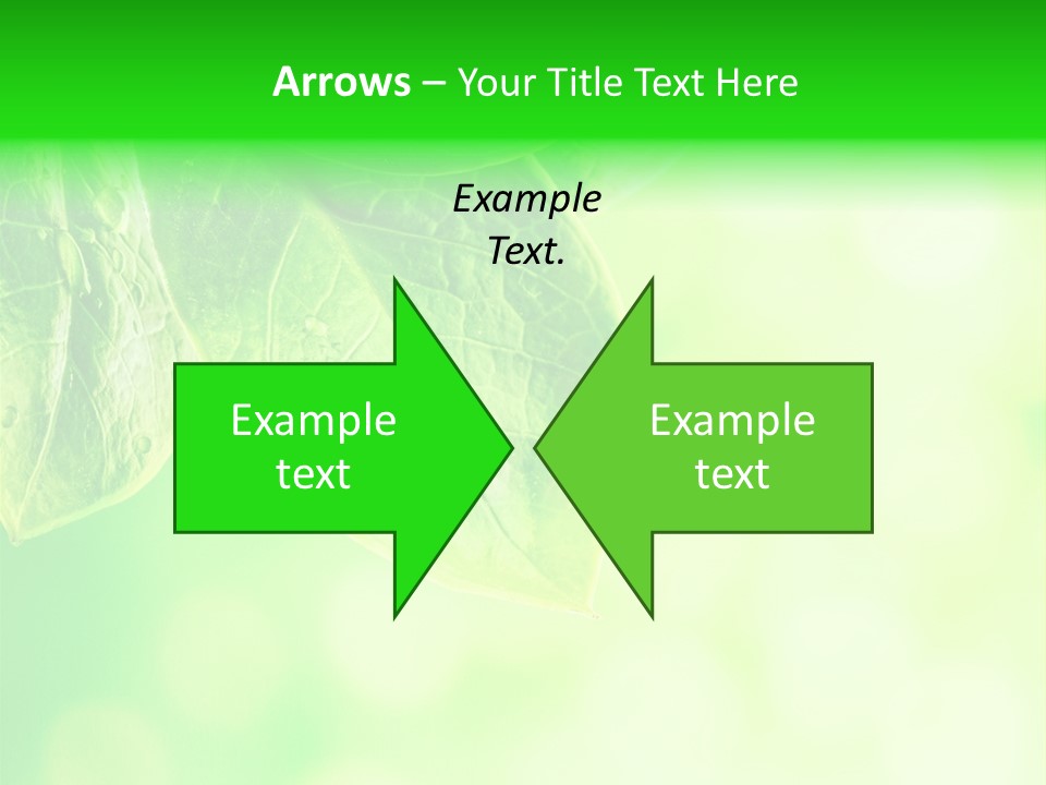 Green Foliage Close Up PowerPoint Template