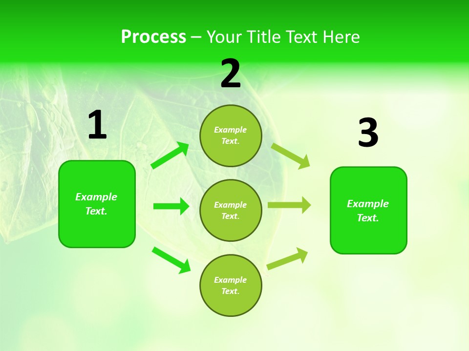 Green Foliage Close Up PowerPoint Template