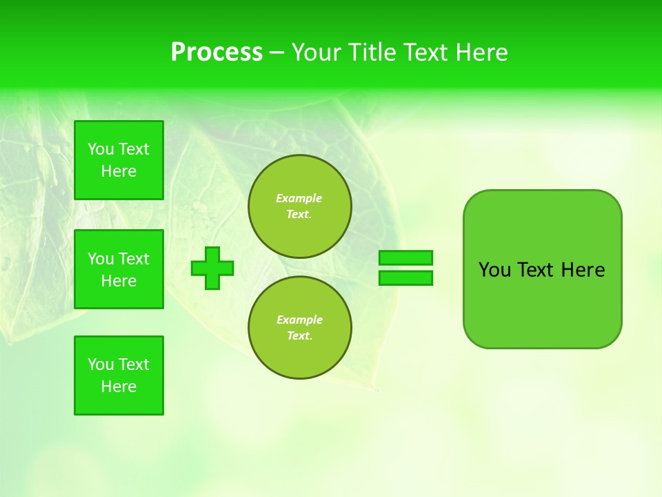 Green Foliage Close Up PowerPoint Template
