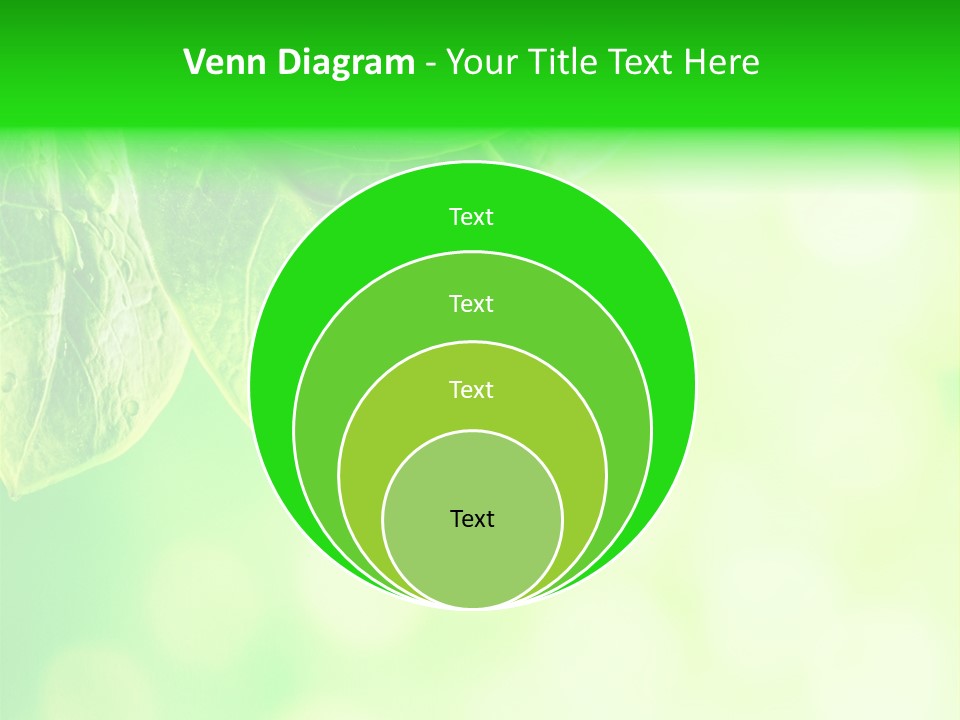 Green Foliage Close Up PowerPoint Template