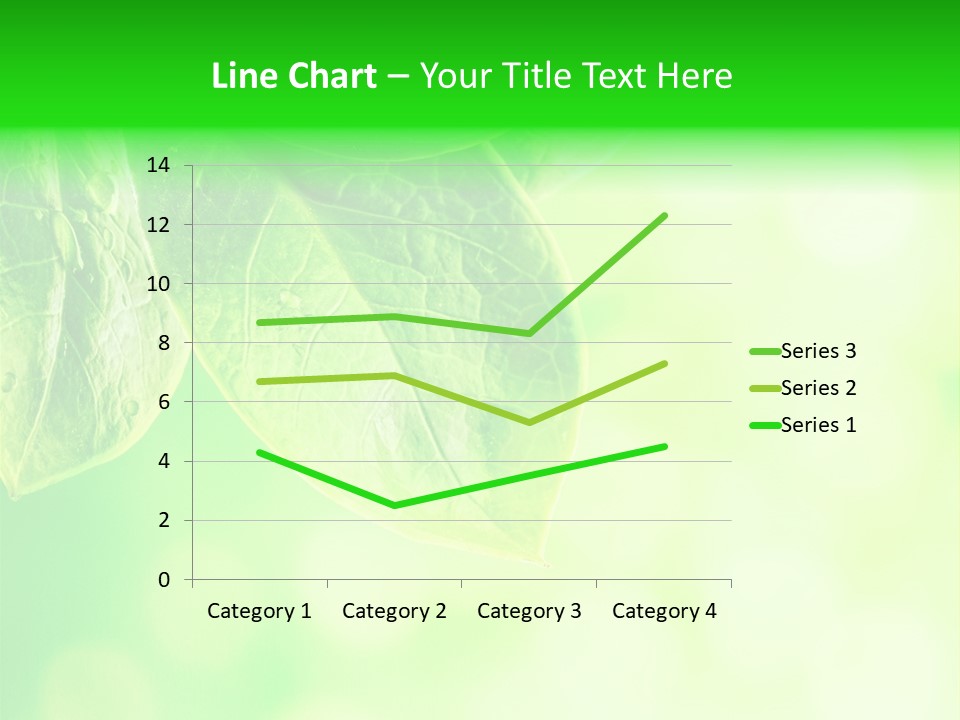 Green Foliage Close Up PowerPoint Template