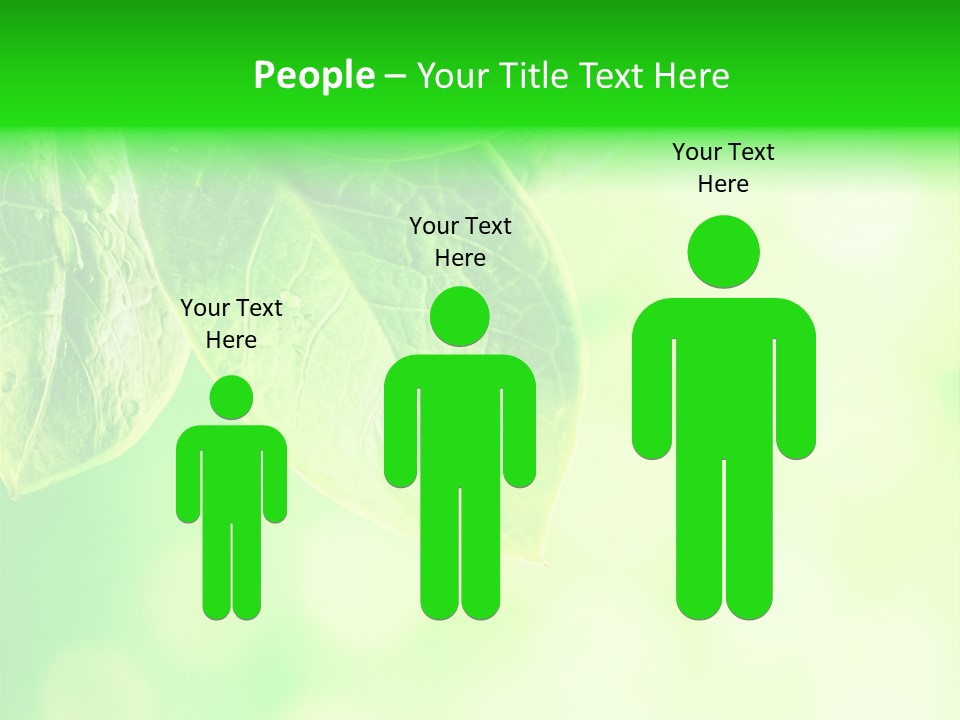 Green Foliage Close Up PowerPoint Template