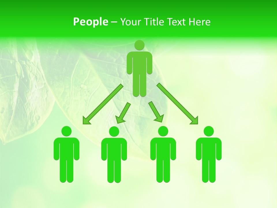 Green Foliage Close Up PowerPoint Template