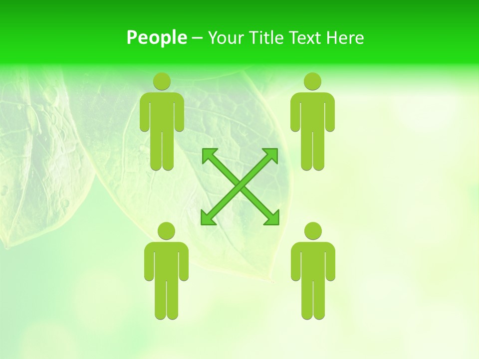 Green Foliage Close Up PowerPoint Template