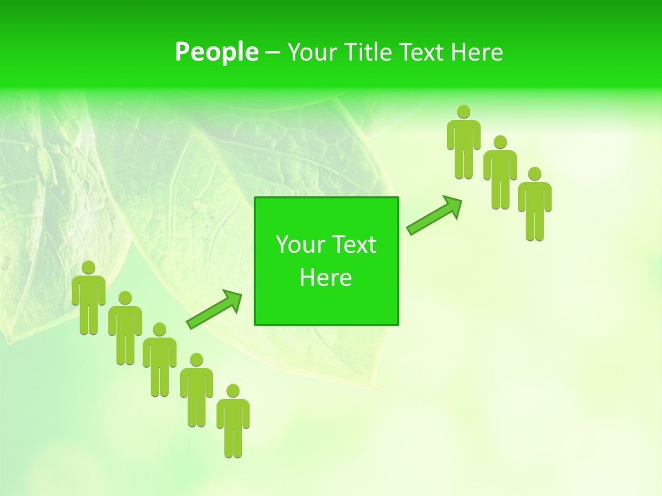 Green Foliage Close Up PowerPoint Template