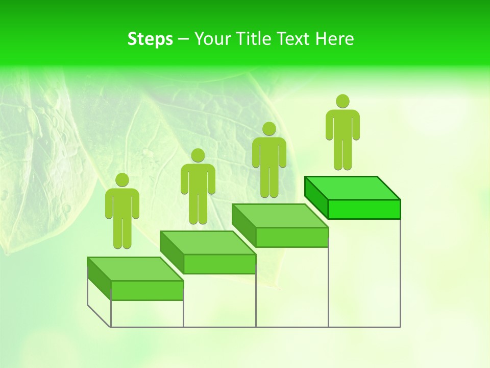 Green Foliage Close Up PowerPoint Template