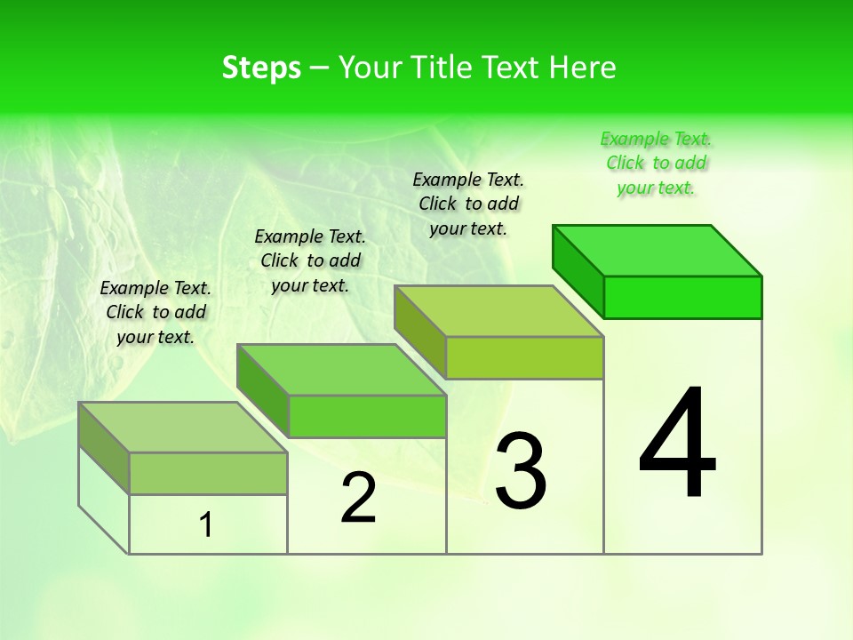 Green Foliage Close Up PowerPoint Template