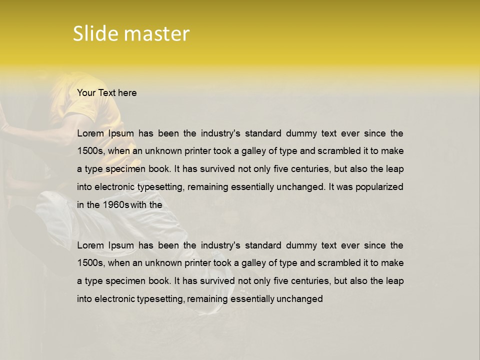 Trendy Grunge Style PowerPoint Template