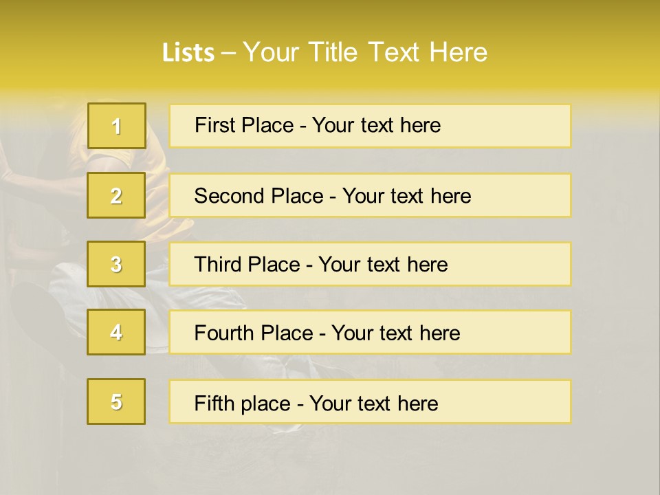 Trendy Grunge Style PowerPoint Template