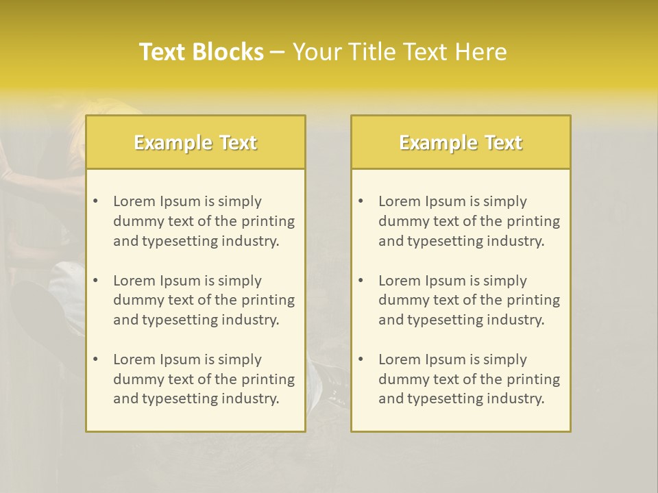 Trendy Grunge Style PowerPoint Template