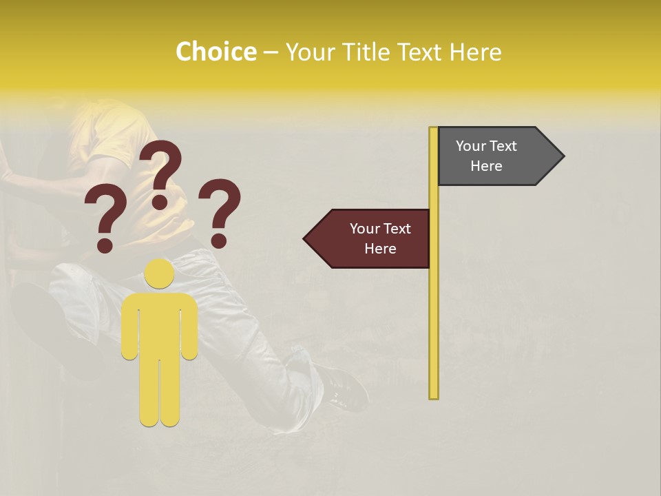 Trendy Grunge Style PowerPoint Template