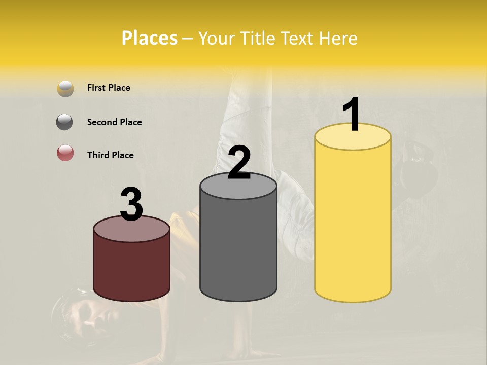 Jumper Moving Hip Hop PowerPoint Template