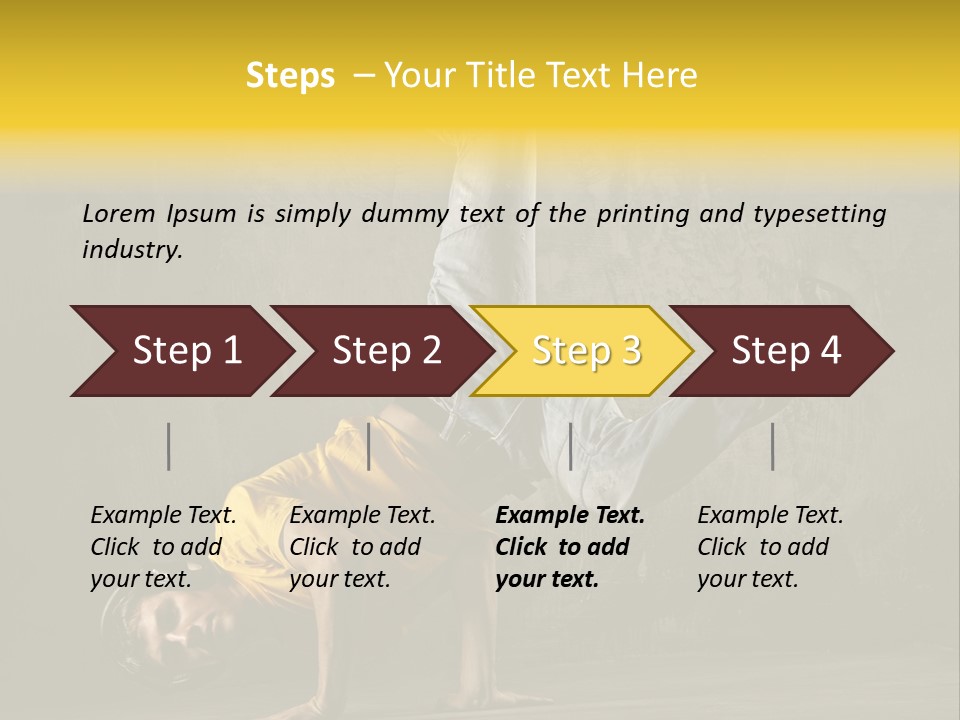 Jumper Moving Hip Hop PowerPoint Template