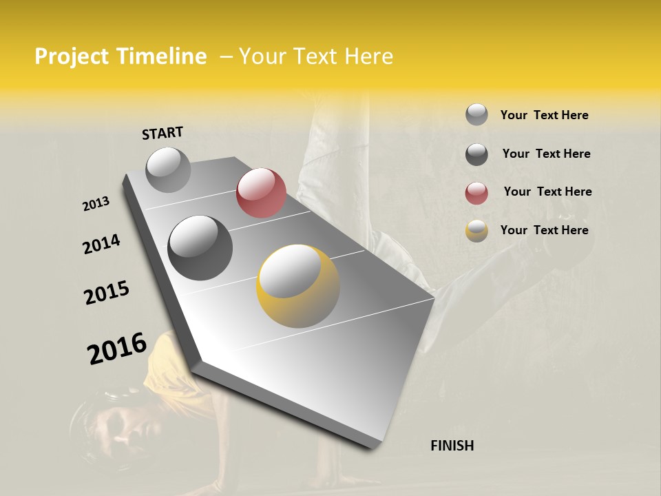 Jumper Moving Hip Hop PowerPoint Template