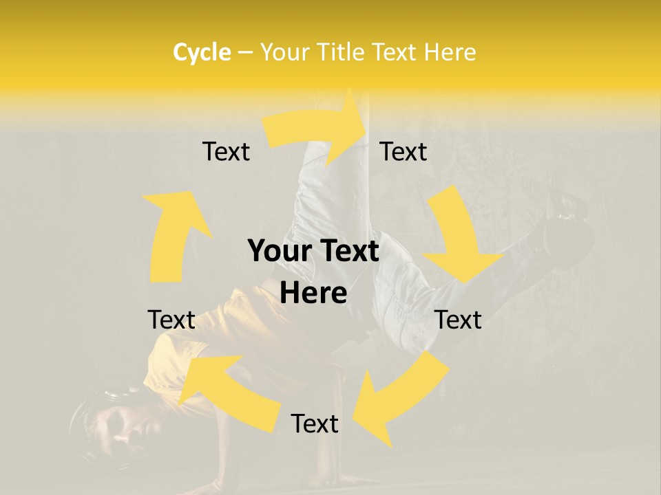 Jumper Moving Hip Hop PowerPoint Template