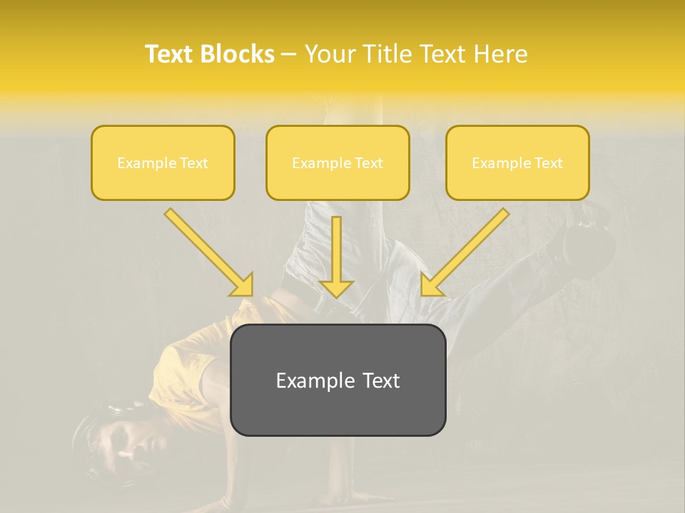 Jumper Moving Hip Hop PowerPoint Template