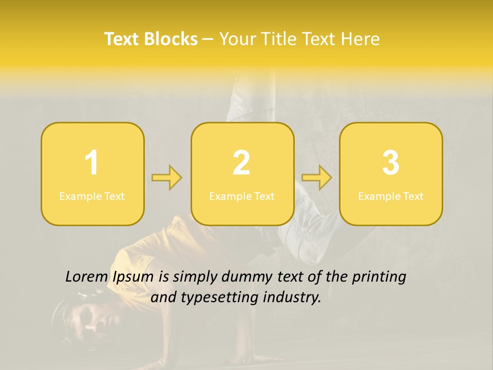 Jumper Moving Hip Hop PowerPoint Template