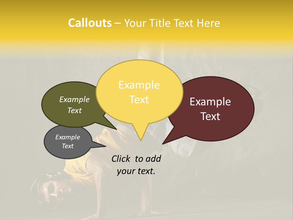 Jumper Moving Hip Hop PowerPoint Template