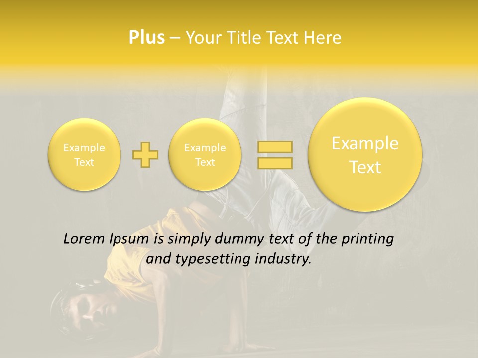 Jumper Moving Hip Hop PowerPoint Template